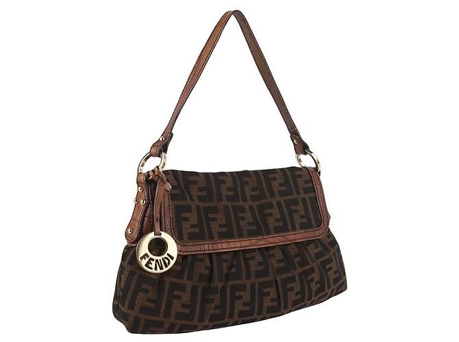 Fendi Borsa a spalla Juka Jacquard - vista 8