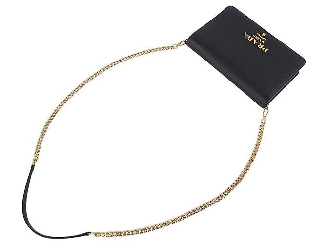 Prada Saffiano Lux Mini Schultertasche mit Kette - Ansicht 4