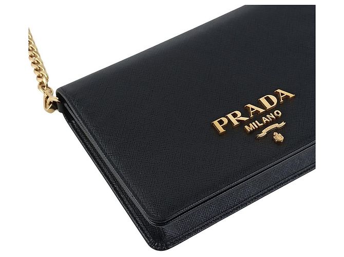 Prada Saffiano Lux Mini Schultertasche mit Kette - Ansicht 5
