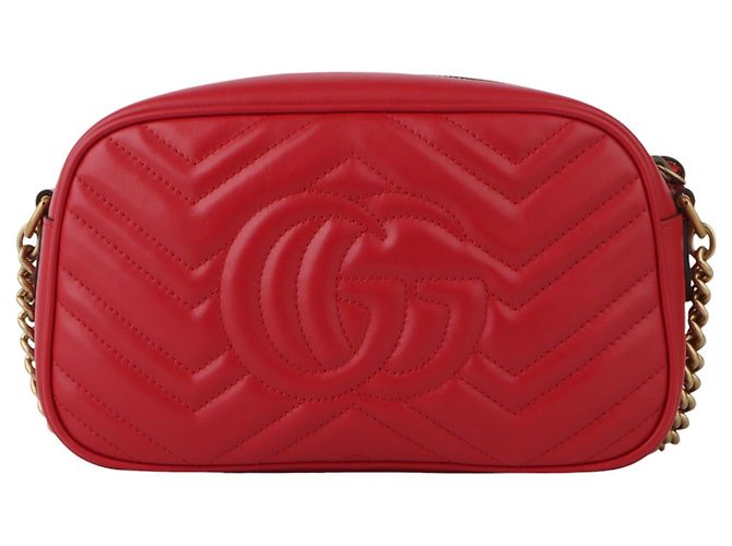 Gucci Borsa a tracolla Small GG Marmont Matelassé - vista 3