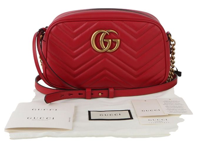 Gucci Borsa a tracolla Small GG Marmont Matelassé - vista 8