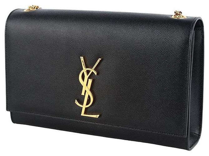 Autre Marque Borsa Satchel Kate Monogram Gold - vista 2