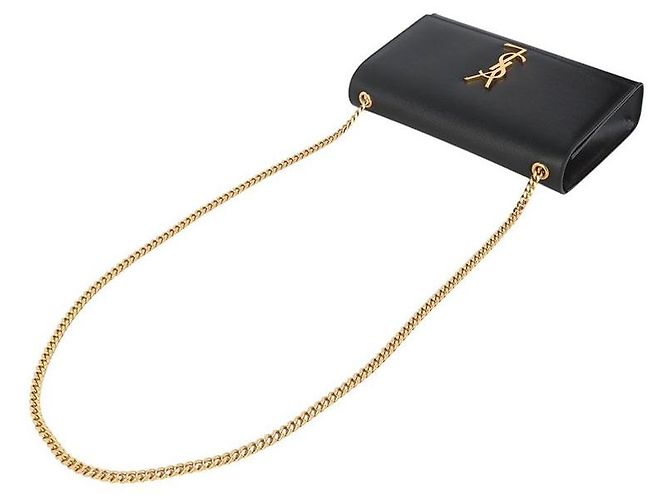 Autre Marque Borsa Satchel Kate Monogram Gold - vista 4