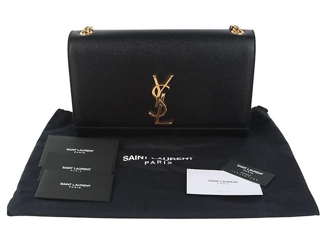 Autre Marque Borsa Satchel Kate Monogram Gold - vista 8