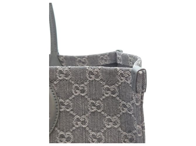 Gucci Denim-Shopper mit Henkeln - Ansicht 14