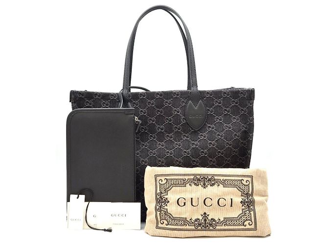 Gucci Denim-Shopper mit Henkeln - Ansicht 2