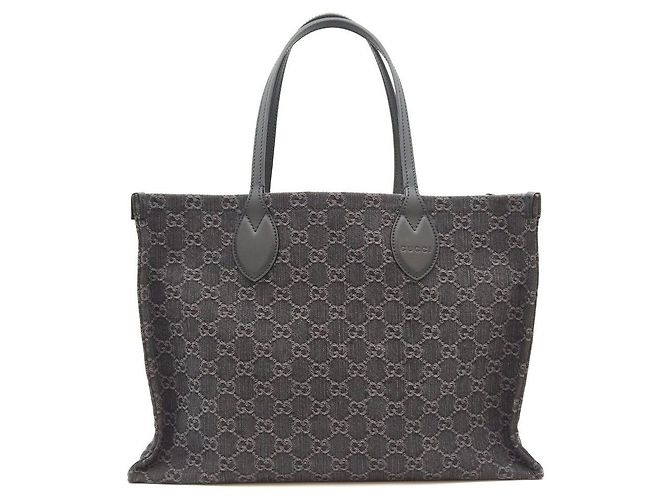 Gucci Denim-Shopper mit Henkeln - Ansicht 4