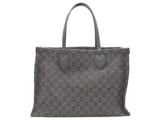 Gucci Denim-Shopper mit Henkeln - Ansicht 6