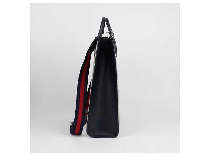 Gucci Borsa Tote Medium Interlocking Beige Blue - vista 5