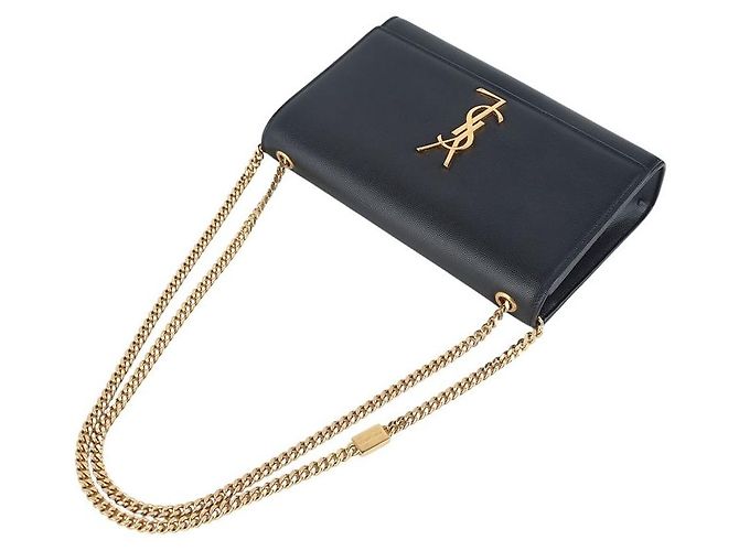 Autre Marque Borsa Satchel Kate Monogram Gold - vista 4