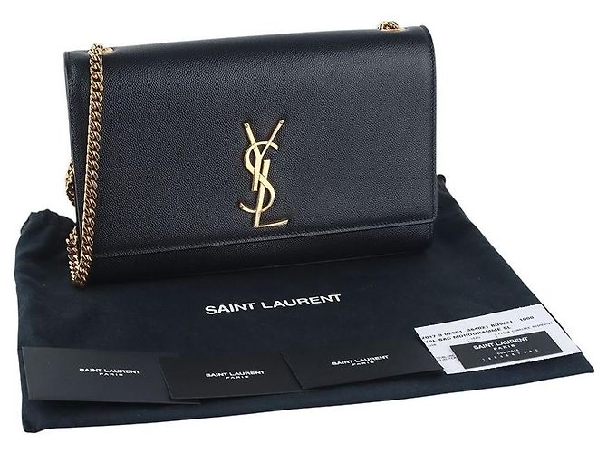 Autre Marque Borsa Satchel Kate Monogram Gold - vista 8