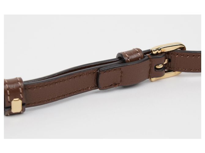 Gucci Mini Borsa a Tracolla Horsebit GG Supreme Brown - vista 14