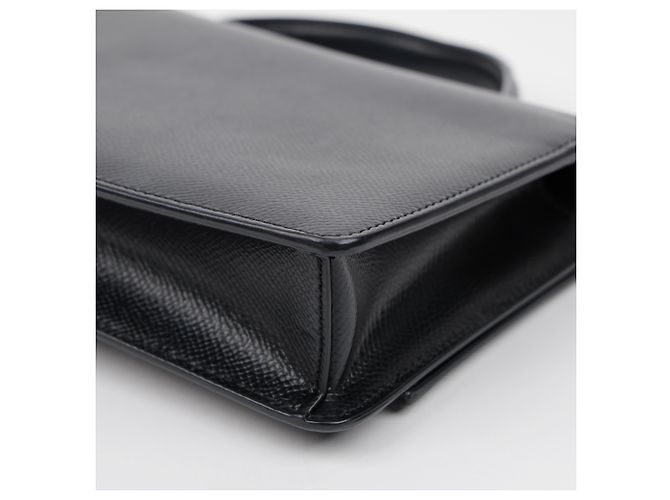 Salvatore Ferragamo Mini borsa a tracolla Double Gancini Black - vista 15