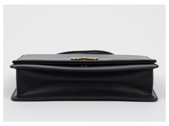 Salvatore Ferragamo Mini borsa a tracolla Double Gancini Black - vista 8