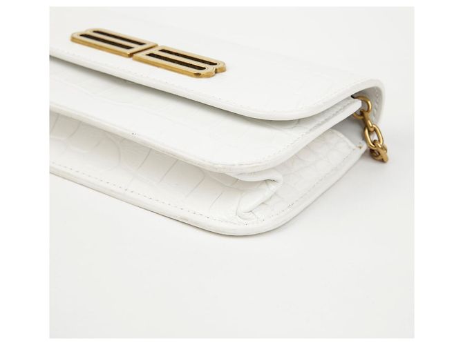 Balenciaga Bolsa tiracolo com corrente de logótipo - vista 11