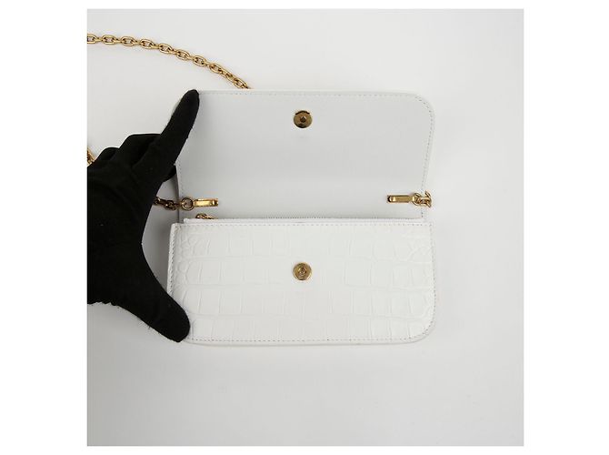 Balenciaga Bolsa tiracolo com corrente de logótipo - vista 13