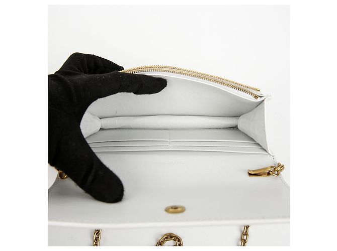 Balenciaga Bolsa tiracolo com corrente de logótipo - vista 14