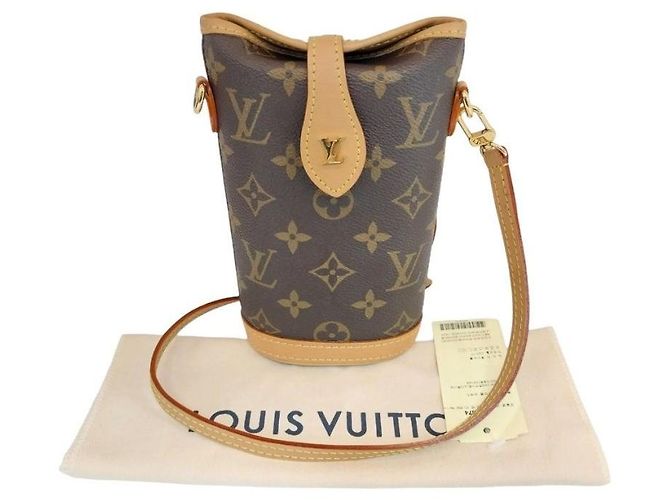 Louis Vuitton Borsa a tracolla mini Fold Me Monogram Canvas Pouch - vista 2