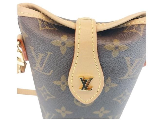 Louis Vuitton Borsa a tracolla mini Fold Me Monogram Canvas Pouch - vista 4