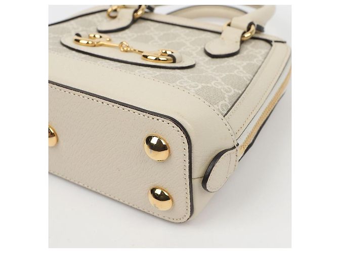 Gucci Horsebit Mini Top Handle Tote Bag Weiß - Ansicht 13