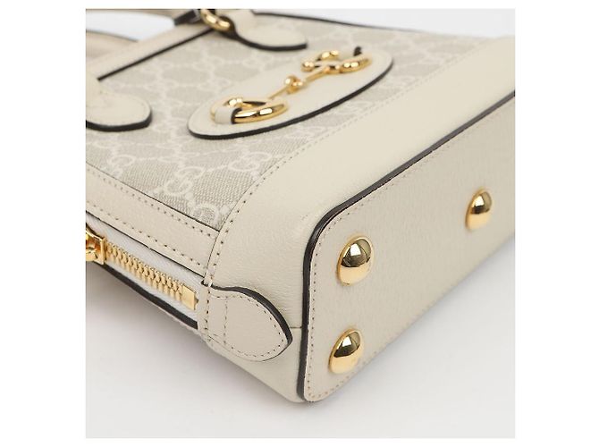 Gucci Horsebit Mini Top Handle Tote Bag Weiß - Ansicht 14