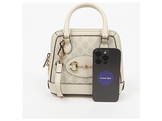Gucci Horsebit Mini Top Handle Tote Bag Weiß - Ansicht 15