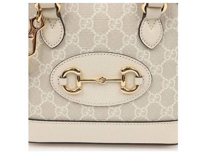 Gucci Horsebit Mini Top Handle Tote Bag Weiß - Ansicht 5