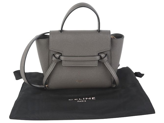 Belt Bag Borsa cintura Grain Pico Céline in pelle marrone - vista 8