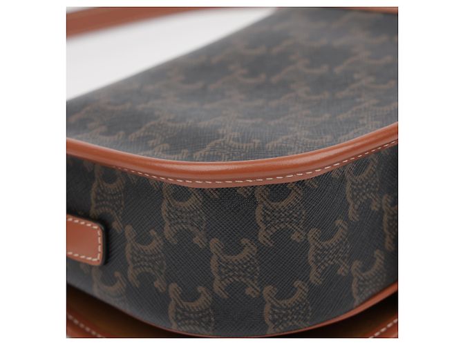 Céline Borsa Triope Canvas Medium Polko Tan - vista 12