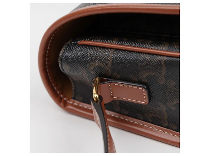 Céline Borsa Triope Canvas Medium Polko Tan - vista 14