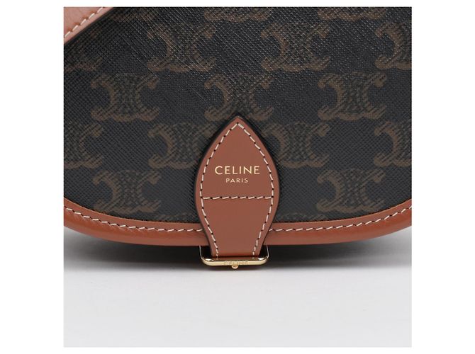 Céline Borsa Triope Canvas Medium Polko Tan - vista 2