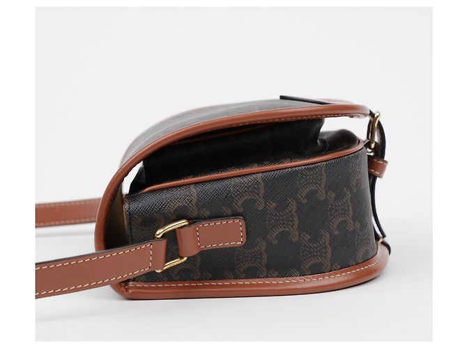 Céline Borsa Triope Canvas Medium Polko Tan - vista 4
