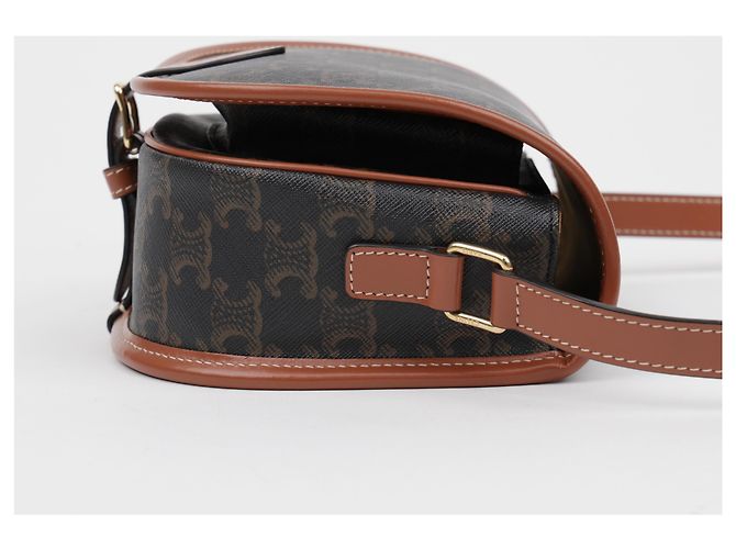 Céline Borsa Triope Canvas Medium Polko Tan - vista 6