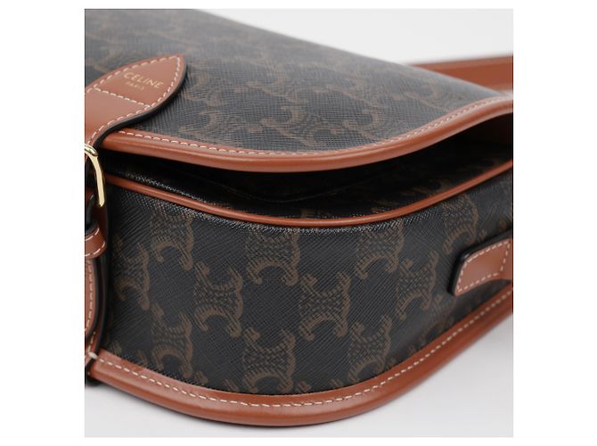 Céline Borsa Triope Canvas Medium Polko Tan - vista 7