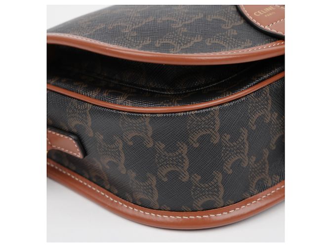 Céline Borsa Triope Canvas Medium Polko Tan - vista 8