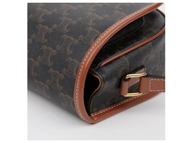 Céline Borsa Triope Canvas Medium Polko Tan - vista 9