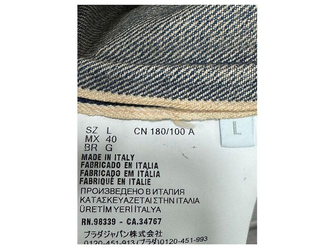 Prada Nuova camicia da bowling in denim a maniche corte - vista 6