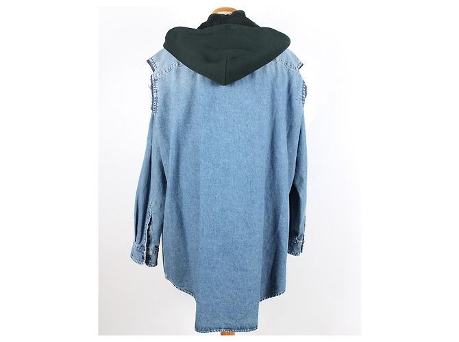 Balenciaga Denim-Hemd mit Doppelschicht - Ansicht 4