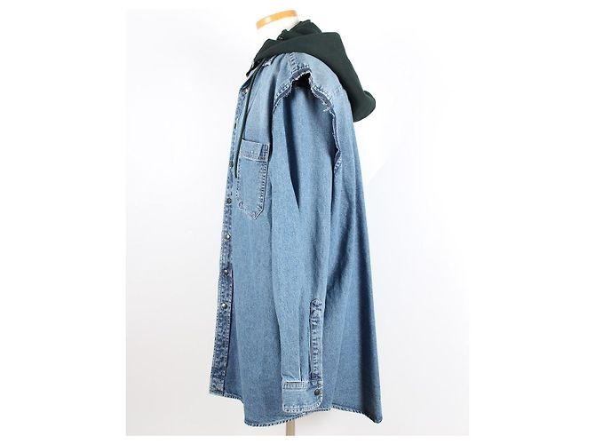 Balenciaga Denim-Hemd mit Doppelschicht - Ansicht 5