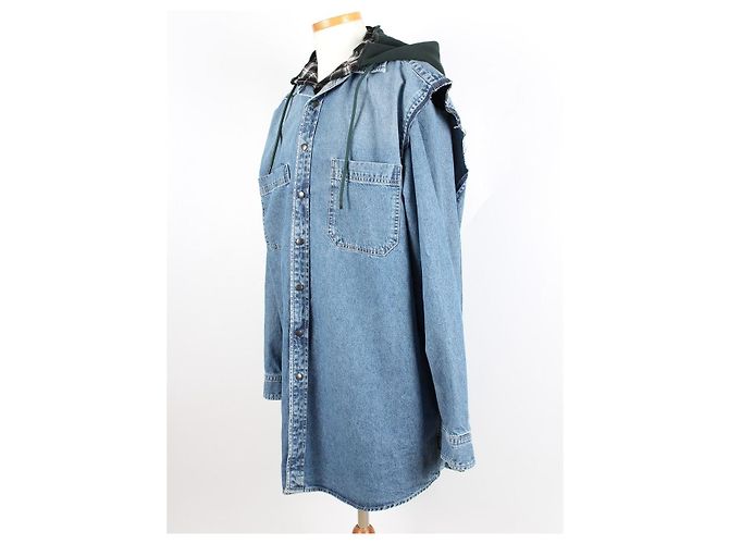 Balenciaga Denim-Hemd mit Doppelschicht - Ansicht 6