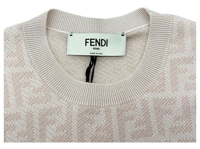 Fendi Kurzarm-Strick aus Wolle und Seide für Damen - Ansicht 10