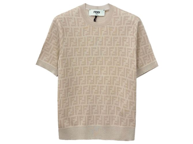 Fendi Kurzarm-Strick aus Wolle und Seide für Damen - Ansicht 6