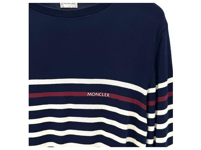 Moncler Gestreifter Strick mit langen Ärmeln - Ansicht 15