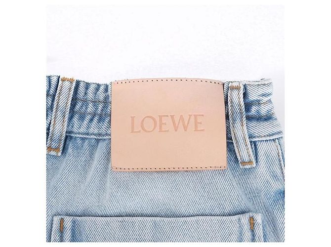 Pantaloncini Cargo in Denim Loewe Blu - vista 13