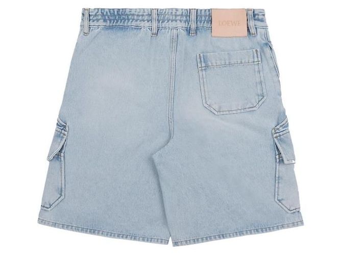 Pantaloncini Cargo in Denim Loewe Blu - vista 9