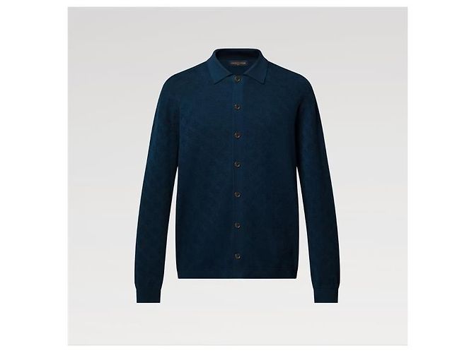 Louis Vuitton Sobrecamisa de algodão pointelle monograma - vista 2