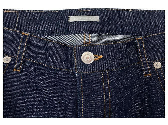 Dior Pantaloni in denim Oblique Slim Fit con risvolto - vista 4