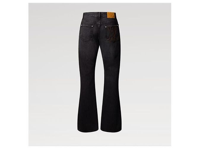Louis Vuitton Flared Denim Pants Blue - view 4