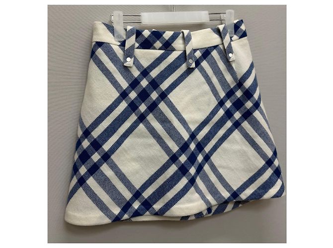 Burberry Minifalda de lana plisada a cuadros - vista 7
