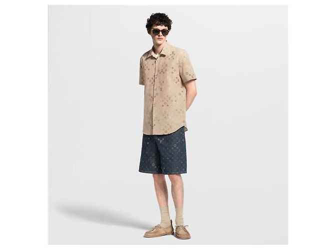 Louis Vuitton Camicia a maniche corte monogram - vista 6